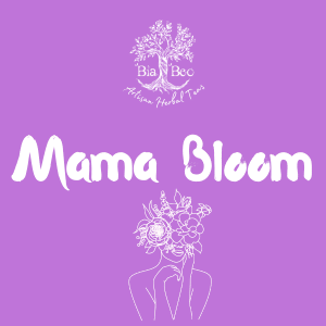 Bia Beo Mama Bloom herbal tea label