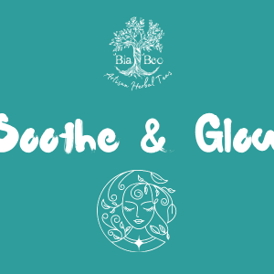 Bia Beo Soothe & Glow herbal tea label
